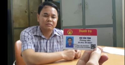 Tài xế làm giả thẻ ‘phóng viên báo Thanh tra’ để đối phó CSGT