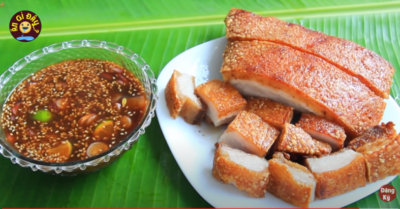 Cách làm thịt heo quay giòn bì bằng chảo ngon như hiệu
