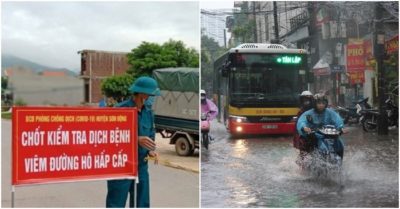Phát hiện 2 ca nghi nhiễm Covid-19 ở Bắc Giang; Bắc Bộ tiếp tục mưa lớn