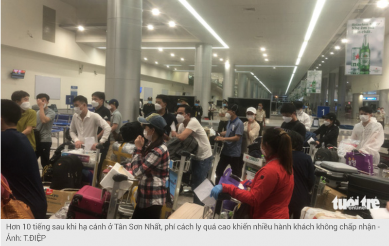 158 hành khách từ Seoul đến Tân Sơn Nhất không đồng ý cách ly ở khách sạn