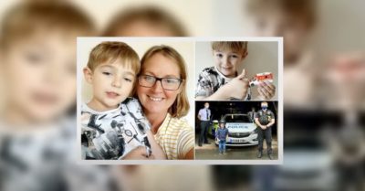 Mẹ ngất xỉu, bé trai 5 tuổi gọi số  trên xe cứu thương đồ chơi cứu mẹ