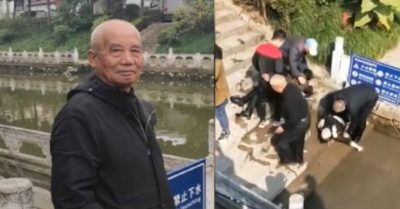 Cụ ông hơn 70 tuổi cứu sống cả nhà 4 người bị đuối nước