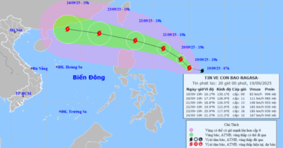 Bão Ragasa mạnh ‘thần tốc’, Biển Đông sắp hứng siêu bão số 9 năm 2025