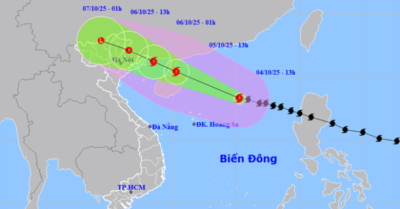 Bão số 11 Matmo mạnh cấp 13, gây mưa lớn ở 6 tỉnh miền Bắc